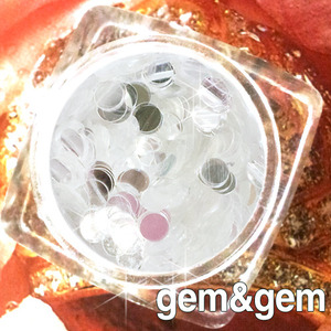 [gem&gem]ysm원 글리터/3mm투명화이트